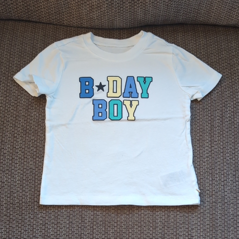 GAP Kids White 'B-Day Boy' Tee